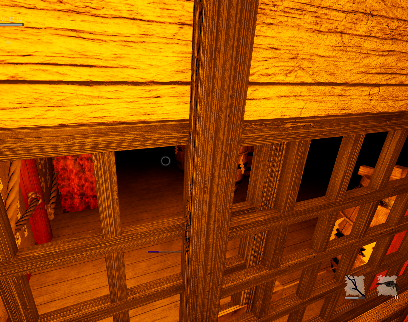 扉中央付近に寄る